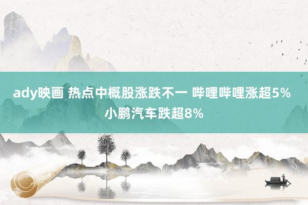 ady映画 热点中概股涨跌不一 哔哩哔哩涨超5% 小鹏汽车跌超8%