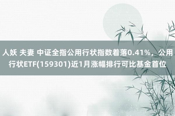 人妖 夫妻 中证全指公用行状指数着落0.41%，公用行状ETF(159301)近1月涨幅排行可比基金首位